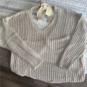 Elan Low Back Tie Sweater